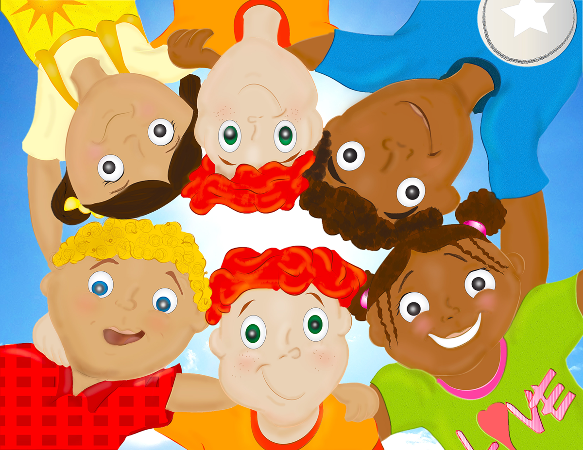 The Harmony Street Kids: Jai, Justis, Bella, Luke, Logan and Corey